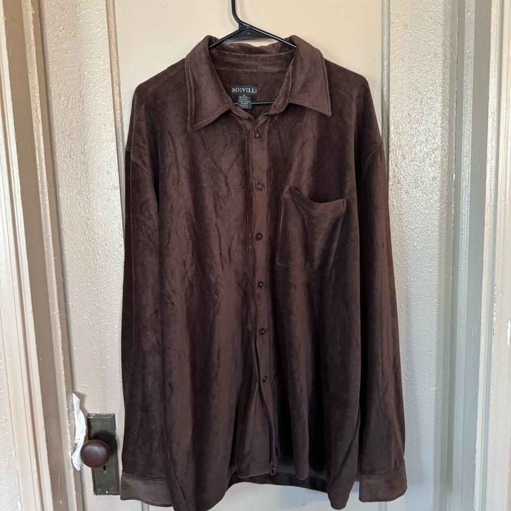 VTG NWT Roevelle Corduroy‎ Chocolate Brown Women’s XL Jacket Fall Autumn Winter